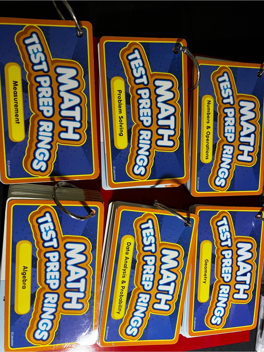 Lakeshore Math Test Prep Rings Flash Cards